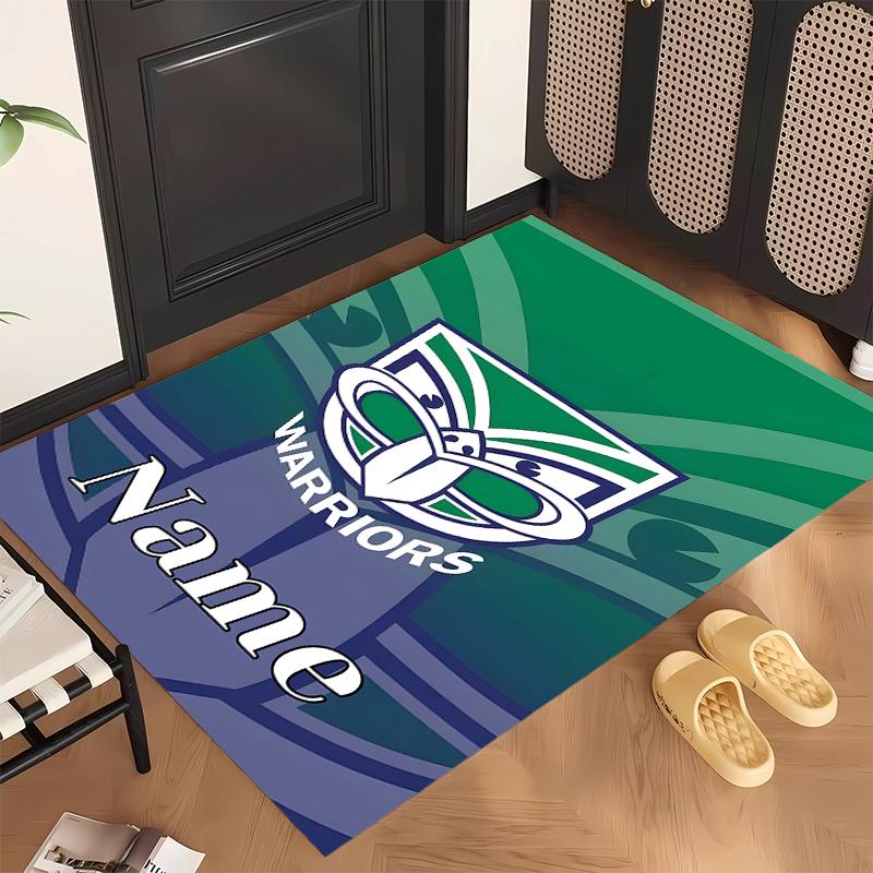 New Zealand Warriors (5) Personalisierter Name Büro Teppich Stilvolle Dekoration für Wohnzimmer Schlafzimmer Küche
