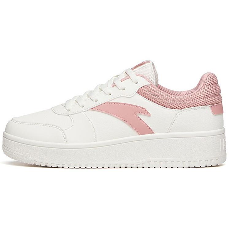 

New Anta Non slip Lightweight Low Top Skateboard Shoes Women s White Pink 922128068-2 37.5