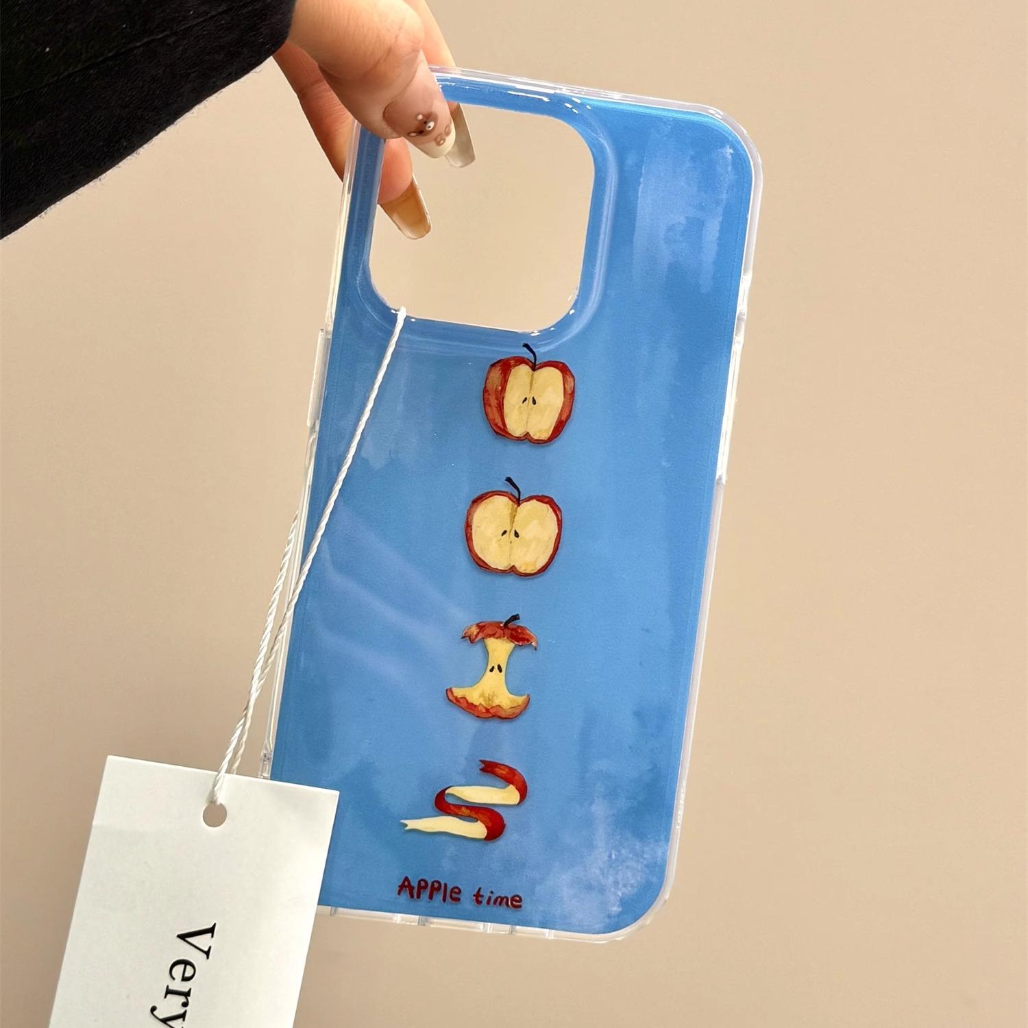 

Веселый Граффити Яблоко Подходит для Iphone15 Пара 16ProMax Чехол для Мобильного Телефона 13 Apple 14P Подвеска iPhone 12 Pro Max