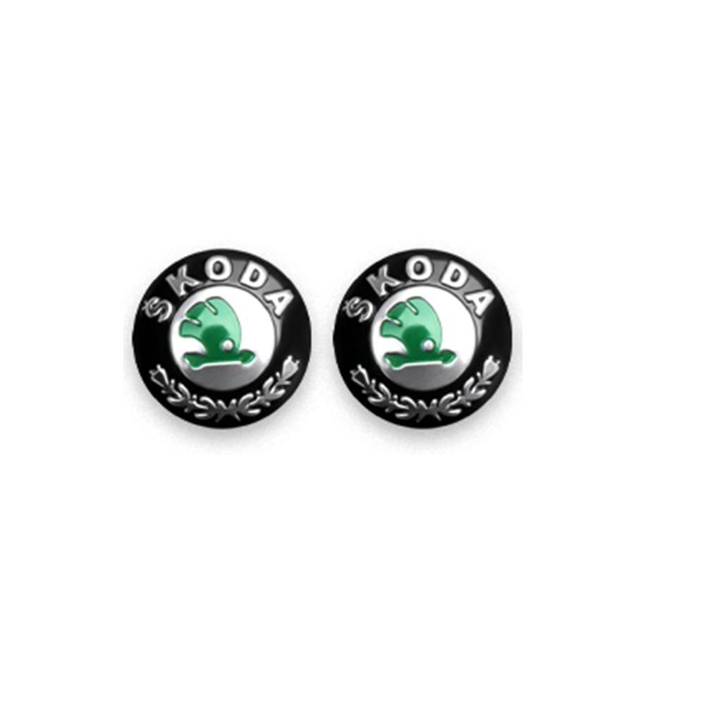 

2025 Hot 2/5/10pcs 14mm Car Key Remote Fob Sticker for Skoda Rapid Fabia Octavia Yeti Superb VRS Kodiaq Scala Kamiq Auto Key She