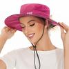 [Bassdash] Women's Fishing Hat - Water-repellent, UPF50+ UV Protection, Quick-drying, Lightweight Cap - Fishing, Sun Hat, Farming, Hiking (Rose Pink/D