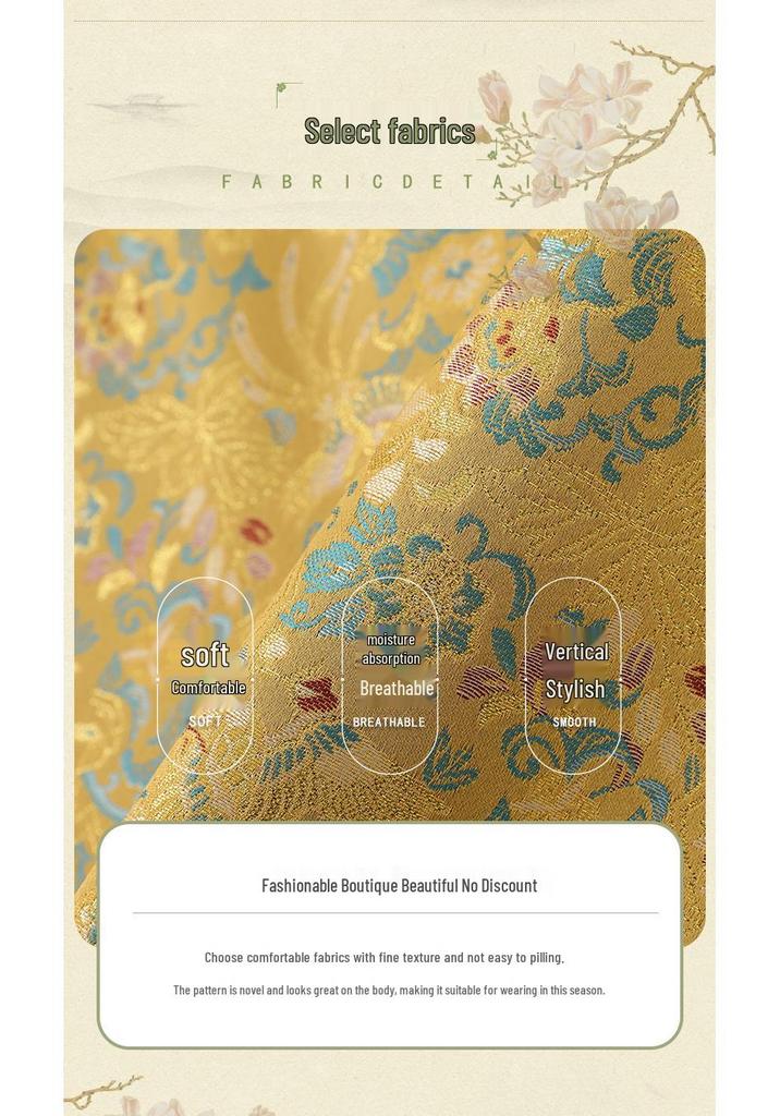 2026 Nieuw Chinese Stijl Jacquard Ronde Hals Vest - Tang Pak Bovenkleding
