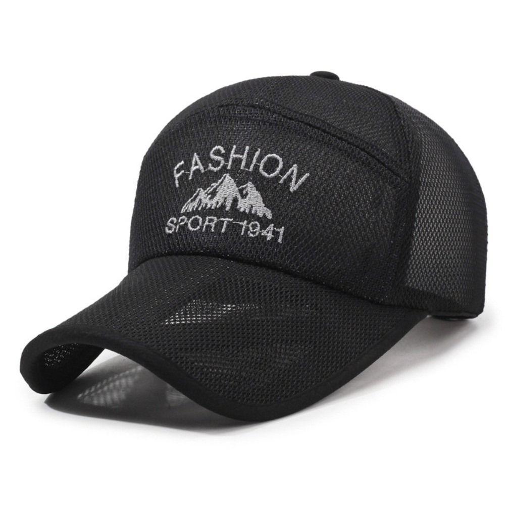 Mountain Embroidery Summer Baseball Cap Adjustable Outdoor Sports Hats For Man Women Unisex