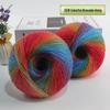 Rainbow Gradient Dyed Yarn 200g - Perfect for DIY Knitting Shawls, Scarves, Sweaters & Coats