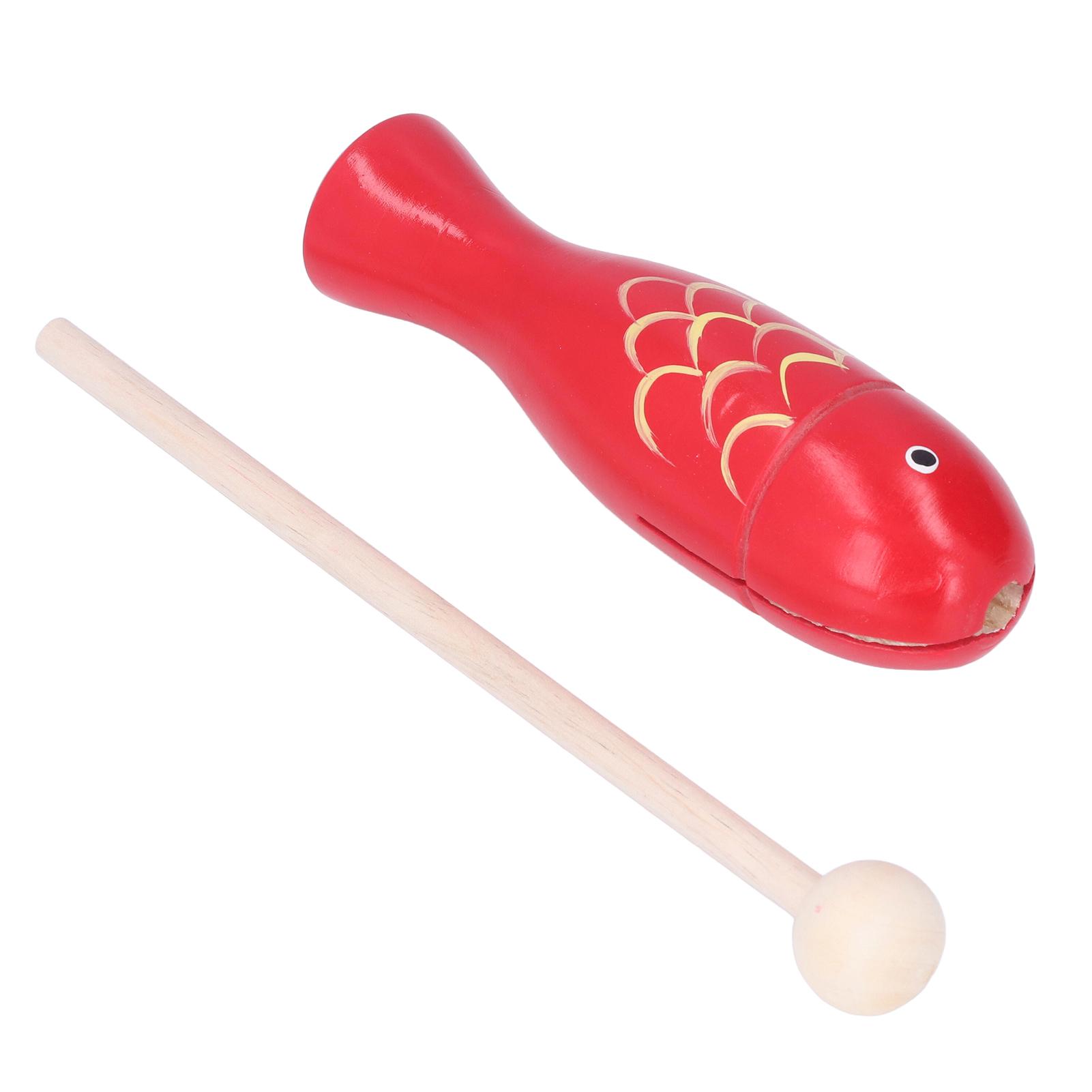 

Ударный инструмент в форме рыбы, портативный деревянный музыкальный инструмент для детей и малышей