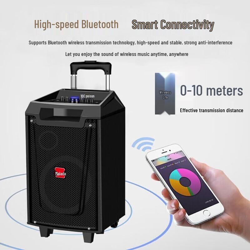 Malata M+9047 Portable KTV Trolley Speaker (CN Version)