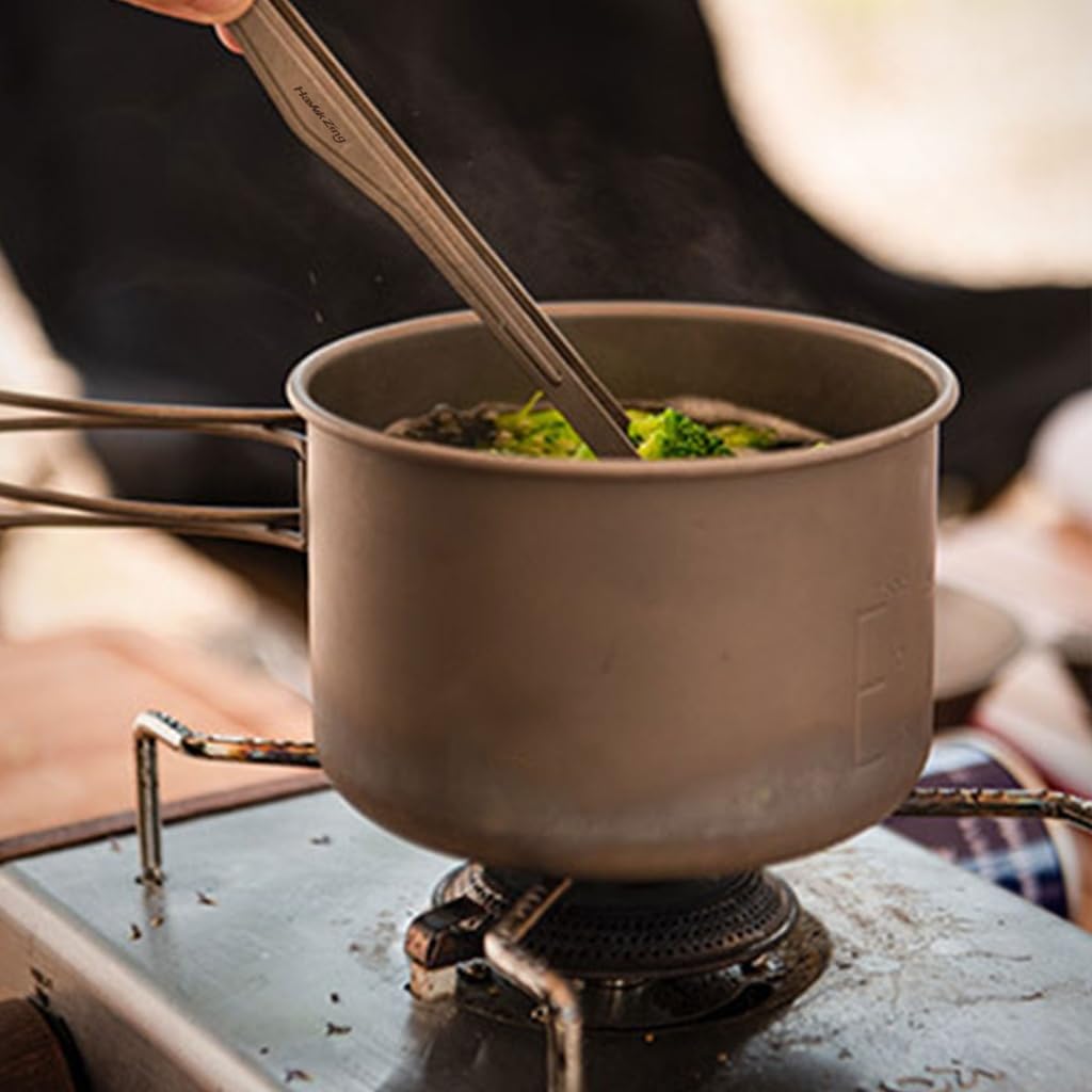 Hawk Zing Titanium Yakiniku Barbecue of Titanium Tongs, Tongs, Rust-proof, Heat-resistant, Antibacterial, Lightweight, Anti-slip, BBQ, Camping, (Pack