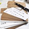 30Pcs/set Creative Rectangle Bookmarks Kraft Paper Classical Separator Pages Tags Stationery DIY Pagination Mark