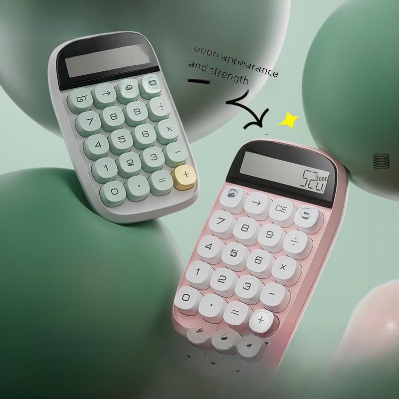 Zunneng JN660 Dopamine Portable Sugar Cube Calculator for Students & Offices - Creative, Flexible Keyboard