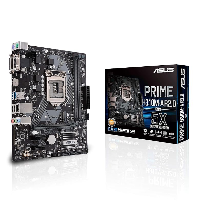 

Материнська плата ASUS для монтажу на Intel H310, LGA 1151, відповідає PRIME H310M-A R2.0 / DDR4 2666MHz SATA 6Gbps [mATX]