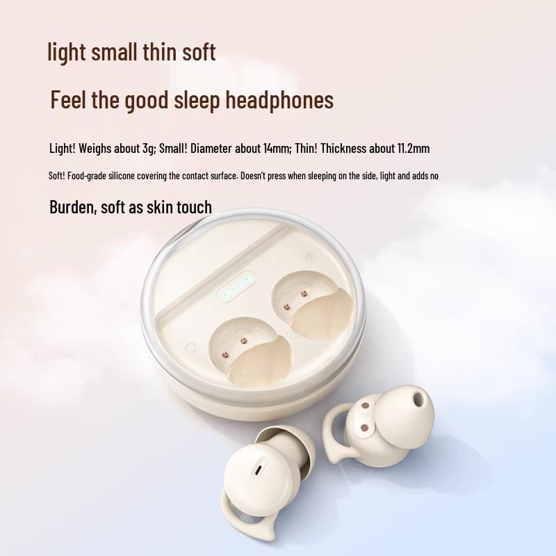 Soft In-Ear Bluetooth Sleep Earphones: Pain-Free, Long-Wearing, Noise-Cancelling for Side Sleeping