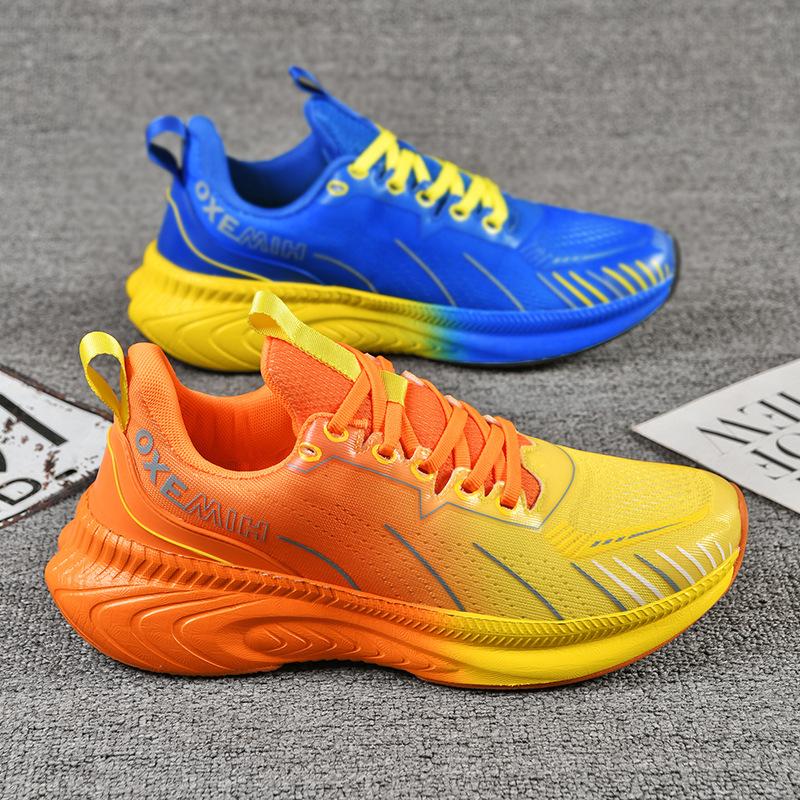 Mandarin Duck Running Shoes Foreign Trade Lightweight Running Shoes Mesh Breathable Sports Shoes Jogging Shoes Middle School Students and Teenagers Sh