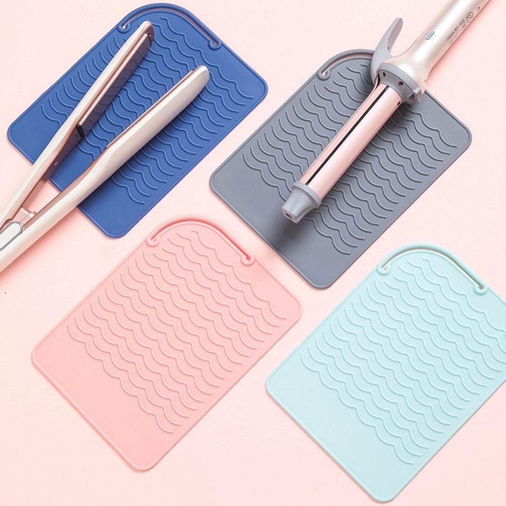 Multifunctional Heat Resistant Pad Silicone Hair Straightener Storage Bag Insulation Mat  Travel