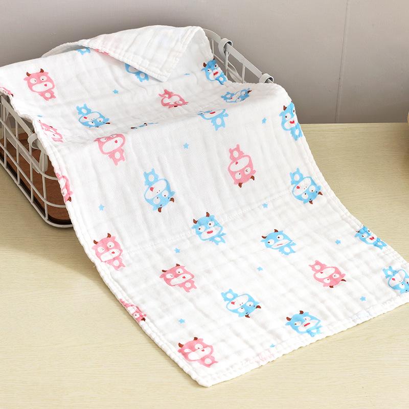 Six-Layer 35x75cm Pure Cotton Gauze Towel for Infants, Children, Adults, Sports, and Bath