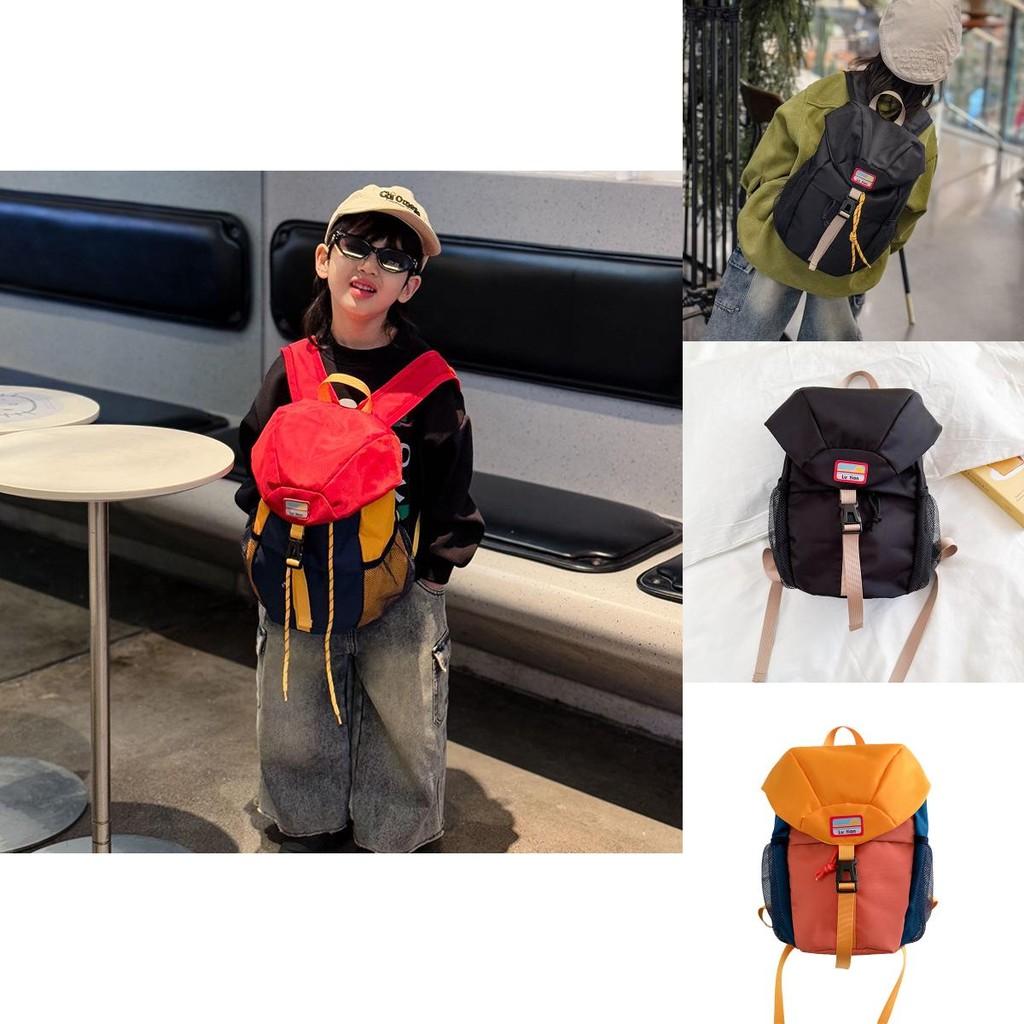 Stylish Minimalist Two-tone Kids Backpack For Preschool And Primary School Use Ideal For Outdoor Activities