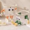 Creativity Hook Self-Adhesive Box Decorative Hook Holder Set Cute Cartoon Hand Foot Shape Hooks for Tissue Box Trash Can Stand