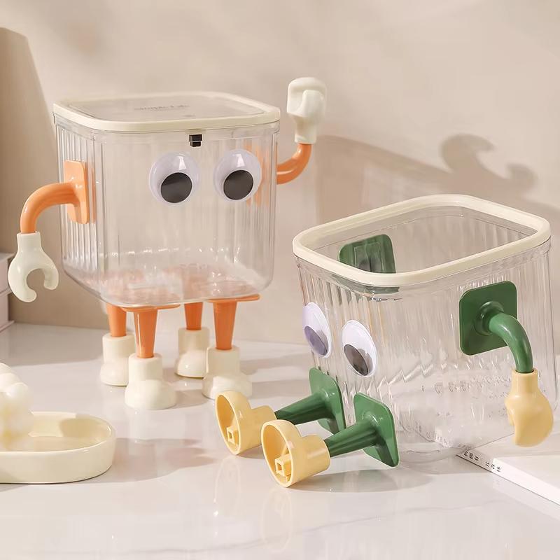 Creativity Hook Self-Adhesive Box Decorative Hook Holder Set Cute Cartoon Hand Foot Shape Hooks for Tissue Box Trash Can Stand