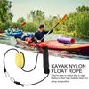 Kayak Float Rope Tow Line with Marker Buoy PVC Stainless Steel Carabiner High Visibility Heavy Duty Drift Sock Harness Nylon