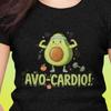 Avocardio Funny Workout T-shirt | Novelty Tee