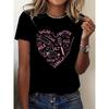 Womens Y2K Sweet Kitchen Food Print Casual Crew Neck Short Sleeve Tee