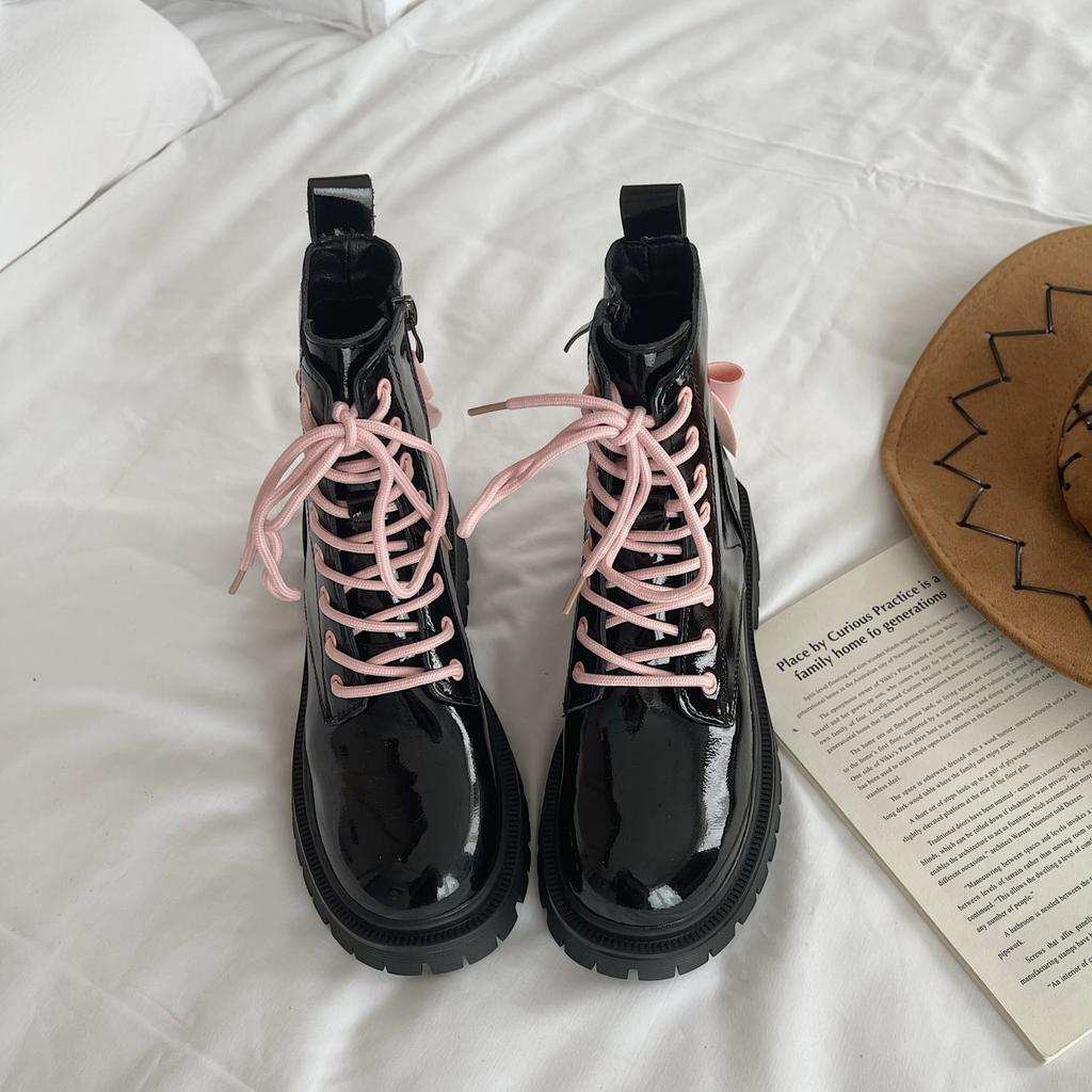 Boots Women High Heel Women Ankle Boots British Style Vintage Platform Women Winter Boots