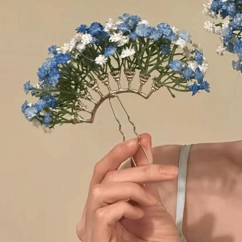 Sweet Chinese Style Side Clip Bohemian Thai Hairpin Elegant Bride Hair Accessories Girls