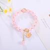 Kristall-Perlen-Blumenarmband - Koreanischer Stil, Geschenk für die beste Freundin, Kleines Gänseblümchen-Design, Frisch und Süß.
