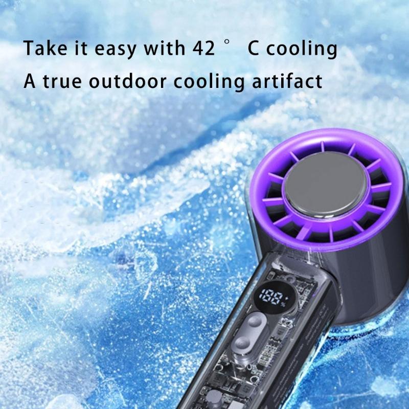 Portable Fan Adjustable Cooling Fan Handheld Fan 3000mAh Small Fan USB Travel Fan Office Fan Outdoor Fan for Travel