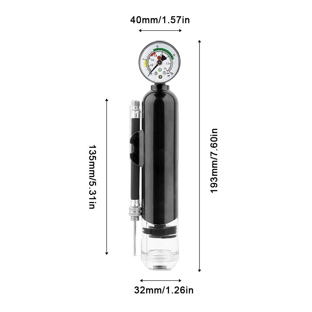 Portable Handheld Ball Pump with Pressure Gauge and Manual Inflation Pump Suitable for Ball Sports and Pneumatic Accessories