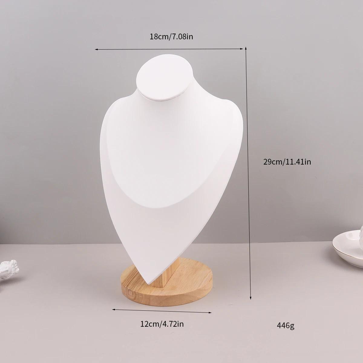 

Бархатный портретный дисплей для ожерелий, подвесной органайзер, стенд для демонстрации ювелирных изделий, манекен для ювелирных изделий, бюст, ожерелье, подвеска, витрина S