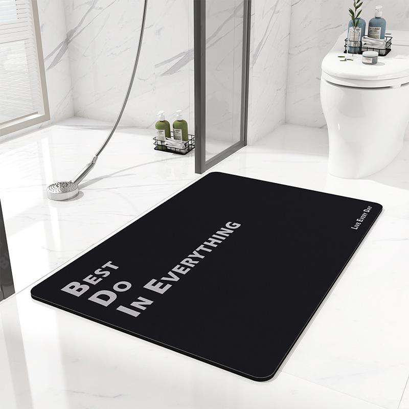 Bathroom Anti-slip Mat Diatom Mud Absorbent Pad Nordic Style Toilet Floor Mat Soft Diatomite Bathroom Toilet Carpet