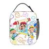 Crayon Shin-chan Portable Food Pouch Drawing and Graffiti Large Capacity Casual Personalised Lightweight Lunch Bag