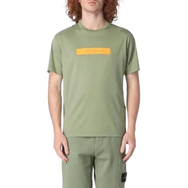 Stone Island Micro Graphics Two Short-Sleeve T-Shirt Sage Unisex Tops Green 78152NS82-V0055