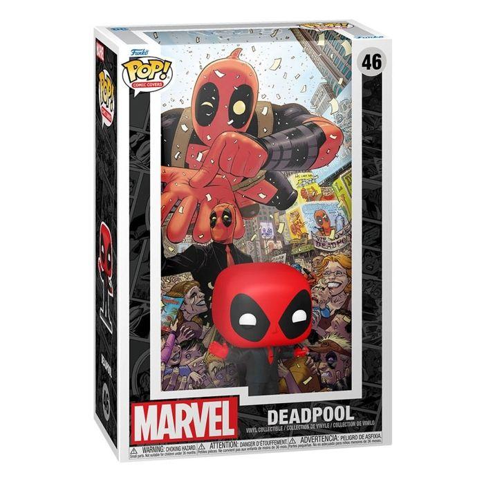 Funko - marvel - figurine pop! comic cover deadpool (2025) 1 deadpool in black suit 9 cm