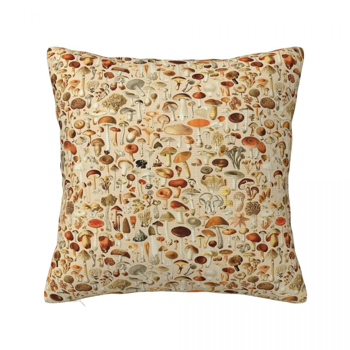 Mushroom Forest Cartoon Throw Pillow Cover Decorative Pillow Customized Cushion Covers 30x30cm 12x12in