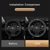 38cm Car Anti-Slip Steering Wheel Cover Carbon Fiber Leather Cover For Lexus F SPORT ES RX NX LS UX LM LX GX LC RZ IS CT GS RC