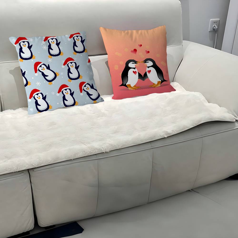 Süßes Pinguin-Kissenbezug-Design Kissenbezug Dekor Feiertagsdekorati