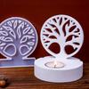 Tree Of Life Candlestick Silicone Mold DIY Concrete Cement Candle Holder Mould Resin Plaster Candle Stand Craft Molds Home Decor