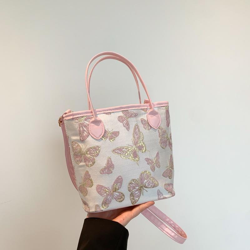 

Сумка-ведро в национальном стиле высокой ценности, женская, 2025, новая, универсальная, в новом китайском стиле, в иностранном стиле, на плечо, кроссбоди розовый