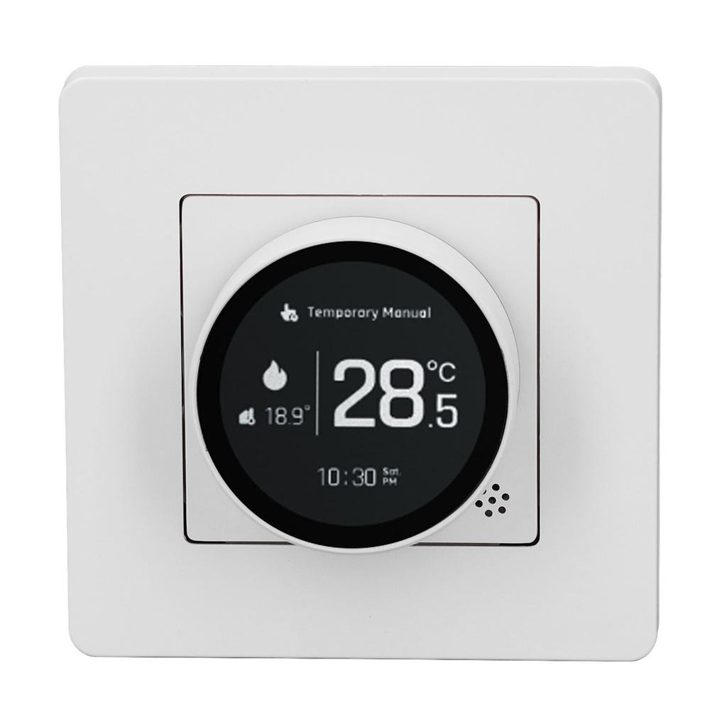 Smart Thermostat for ZigBee Electric Heating Mobile App Timing LCD Display Temperature Controller Switch 95 245VAC White