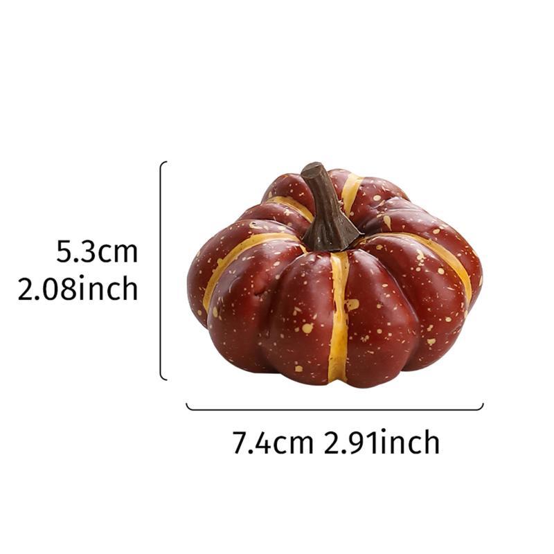 Realistic Halloween Pumpkin Ornaments Durable Festive Decorations Cute Photo Props for Yard Patio Party Display