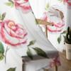 Rose Watercolor Background Sheer Curtains For Living Room Window Transparent Voile Tulle Curtain Bedroom Drapes Home Decor