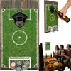 Soccer Field Bottle Opener Wall Decor Wall Mounted Beer Bottle Opener with Cap Catcher Net, Summer of Soccer Edition Wooden