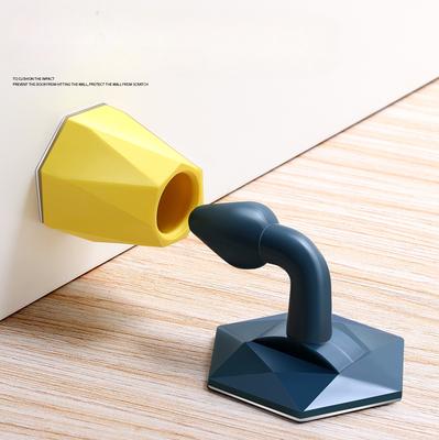 Door Suction Hole-free Invisible Floor Suction Bathroom Door Touch Bedroom Indoor Door Stop Suction New Chinese Anti-collision Floor Suction Artifacts