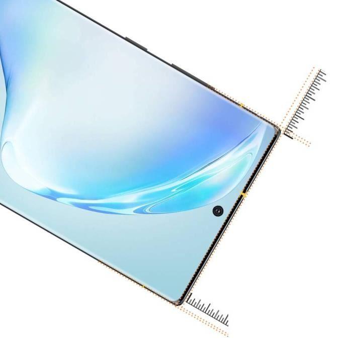 Coque pour Samsung Galaxy NOTE 10 et Verre Trempe - Protection Silicone Souple Mince Film Vitre Protection Ecran [Phonillico®]