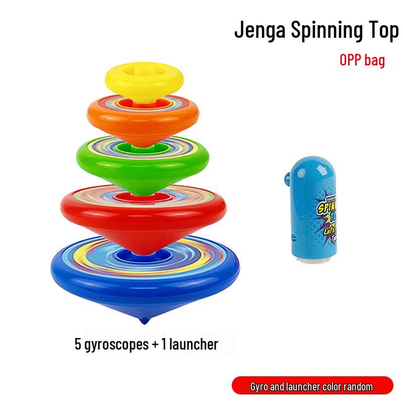 Colorful Multi-Layer Spinning Stacking Game Toy Tower