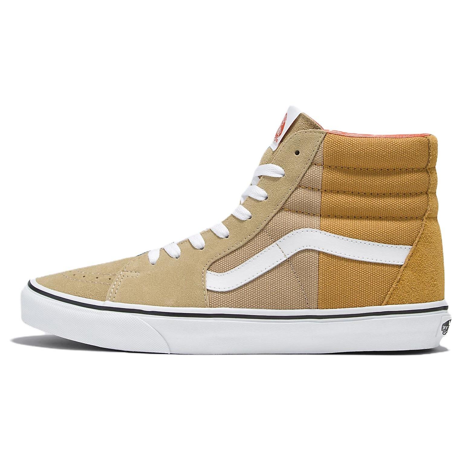 Vans Sk8-Hi Split Duck Canvas Beige Gold Unisex VN0009QN448 EU 36.5