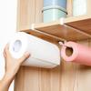 Magnetic Kitchen Paper & Cling Film Holder, Punch-Free Wall-Mounted Rack for Tissue Rolls