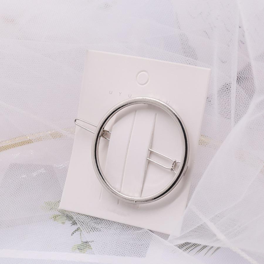 5pcs Elegant Round Hair Clip - Durable Golden Hair Accessory for Women & Men, Unisex Adult Everyday Styling, Secure Hold for Casual & Formal Occasions