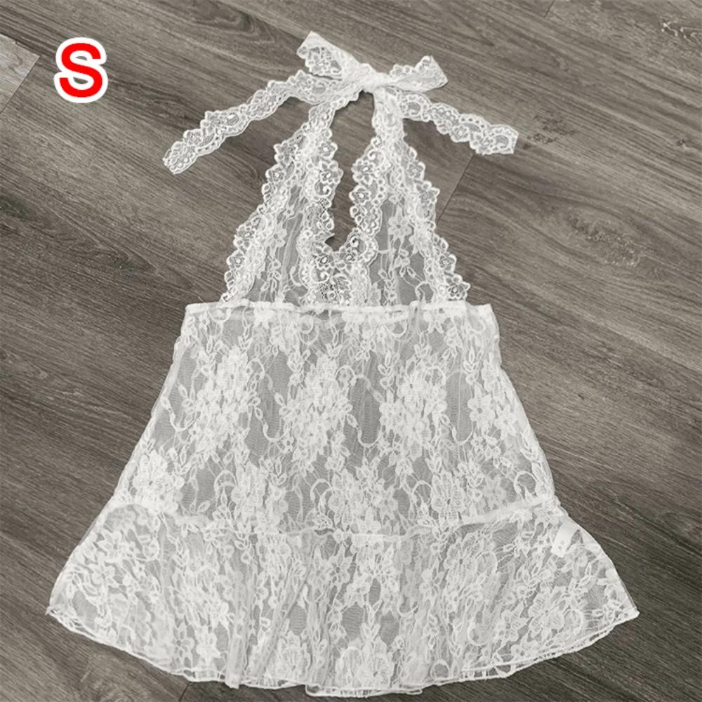 Polyester Lace-up Short Skirts V-neck Beachwear New Hollow Out Camisole  Women